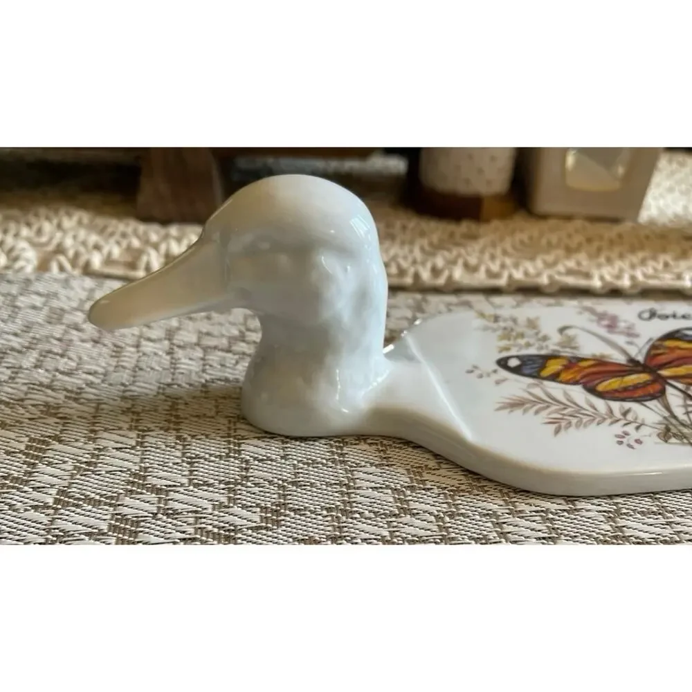 Vintage Porcelain Duck shaped pate’ tray French